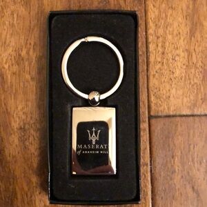 Maserati silver key chain with box